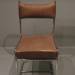 Chair With Chromed Tubular Frame and Leather Upholstery